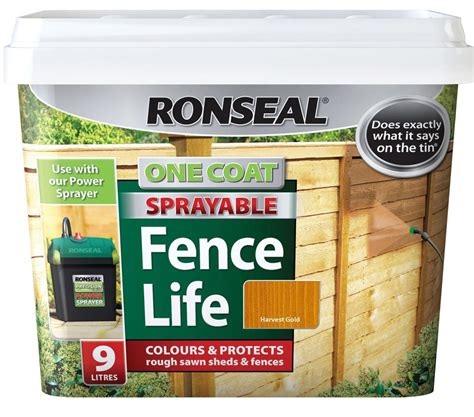 ronseal spray paint for fences.